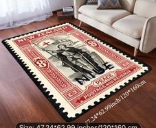 New Zealand postage stamp themed rug free postage