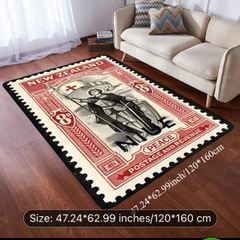 New Zealand postage stamp themed rug free postage