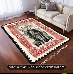 New Zealand postage stamp themed rug free postage