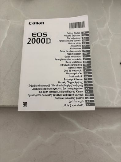 canon eos 2000d with 128gb sd card