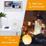 Alarm Clocks, Wake Up Light with Sunrise/Sunset Simulation Dual Alarms Bedside Night Lamp Snooze Function FM Radio 7 Natural Sound 11 Colorful Atmosphere Lamp Image 6