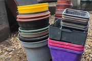Garden pots of various sizes
