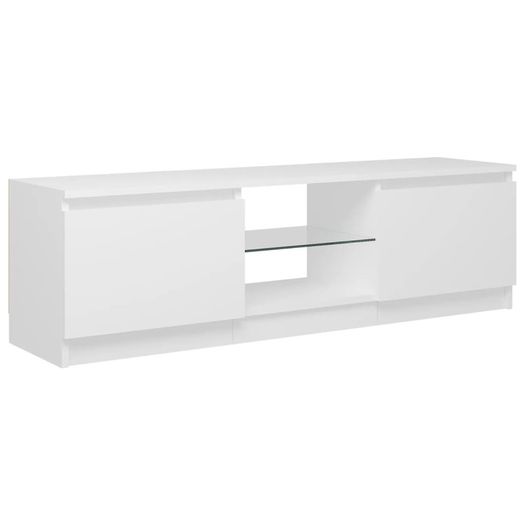 NEW SALE | TV Cabinet with LED Lights White 120x30x35.5 cm