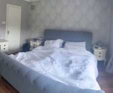 Superking sleigh bed
