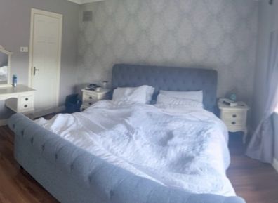 Superking sleigh bed