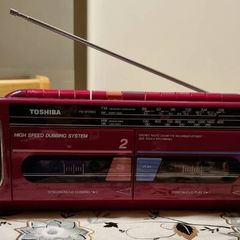 Toshiba RT-8037, Double cassette deck and radio from 1987, workig good.
