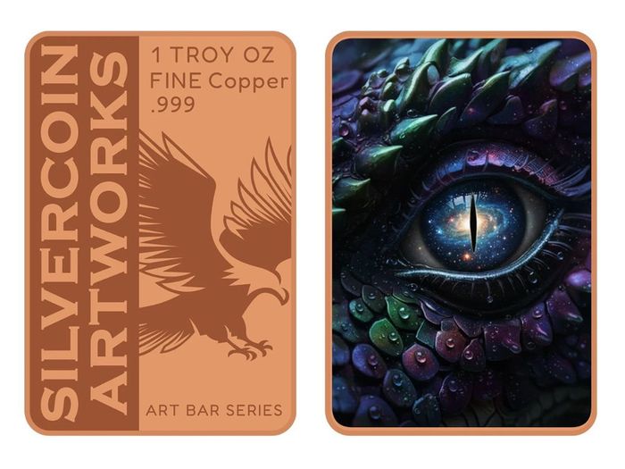 1 Troy Oz Copper Art Bar