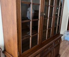 Large Solid Wood Display Cabinet