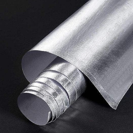 Adhesive Backed Aluminized Fiberglass Heat Sheet Heat Protection Barrier Cover Aluminized Heat Shielding Mat for Hose and Auto Use Heat Insulation Sheet Heat Reflective (FREE POSTAGE)