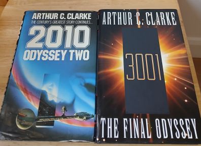 Arthur C Clarke 2010 Odyssey Two and 3001 The Final Odyssey Hardback Bundle