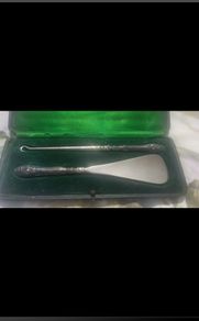 Victorian Sterling Silver large shoe horn and boot hook