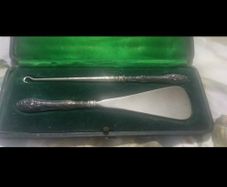 Victorian Sterling Silver large shoe horn and boot hook