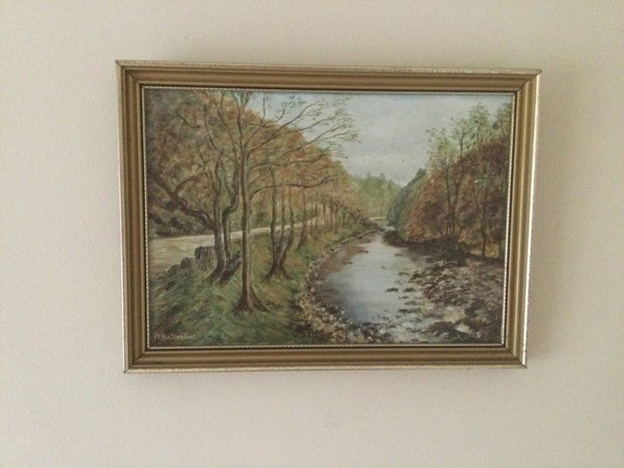 Art - Oil on Board ( M. Ballentine)