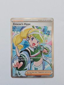 Emcee's Hype 220/182 Full Art Ultra Rare Destined Rivals Pokemon Card