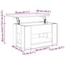 Coffee Table Old Wood 79x49x41 cm Engineered Wood Image 5