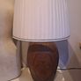 Midcentury Tribal Pottery Lamp Image 8