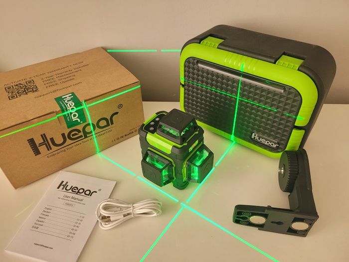 New Huepar 12 lines 3D green laser level