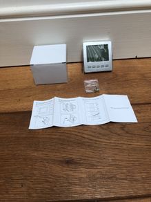 Chrome/Stainless Programable thermostat