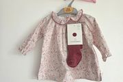 0-3m, Brand-New Baby Summer Dress and Tights Set