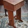 Irish Antique Wooden School Desk Image 4