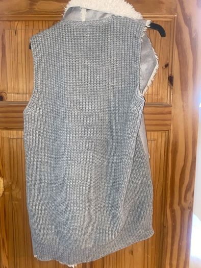 Diesel Faux Fur suede gilet