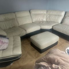 7 seater couch set plus poof.