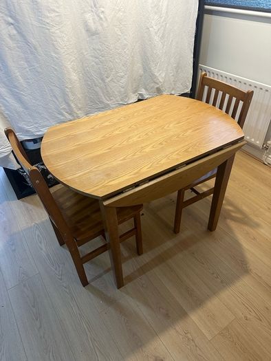 Table with two chairs