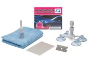 Glass Polish GP21101 Windscreen Repair Kit, Chip and Crack DIY Repair, Removes Bulls-eyes, Stars, Flower and Chips from Car Windshields