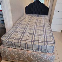 Single bed and chair