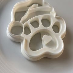 paw shape - baking mold - Christmas