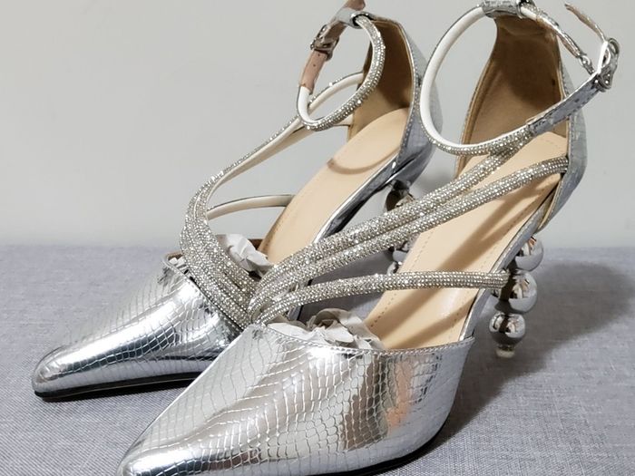 Women Silver Sandal - New