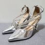 Women Silver Sandal - New Image 2