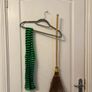 Adult Womens Witch Halloween Costume with Broom, Hat & Tights. Size M/L Image 2