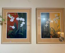 2 large Pictures in frames