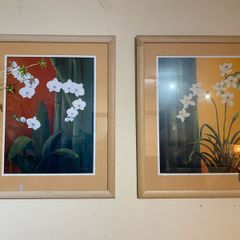 2 large Pictures in frames