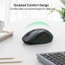 Wireless Mouse for Laptop, 4800 DPI Optical Computer Mice with 6 Adjustable Levels, 30 Months Long Battery Life 2.4G Cordless USB Silent Mouse for Notebook, PC, Office Home Work - Grey Image 4