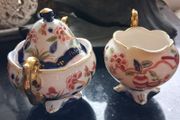 Japanese Porcelain Creamer &amp; lidded sugar bowl/ Ca.1920