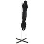 Cantilever Umbrella with Double Top Black 250x250 cm Image 5