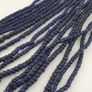 Antique African Style Dark Blue 4-5.5mm Glass Beads Necklace Strand Image 5