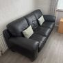 Black Leather Couch Image 2