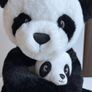 Mommy and baby Panda plush toy Image 6