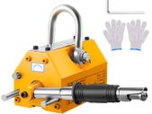 Magnetic Lifter, 220 lbs/100 kg Pulling Capacity, 2.5 Safety Factor, Neodymium & Steel, Lifting Magnet with Release, Permanent Lift Magnets, Heavy Duty Magnet for Hoist, Shop Crane, Block, Board