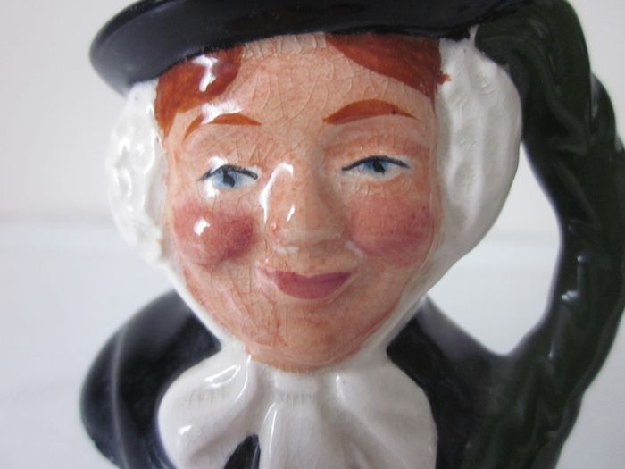 Vintage Kelsboro Ware Hand Painted  Miniture Toby Jug  Welsh Lady.