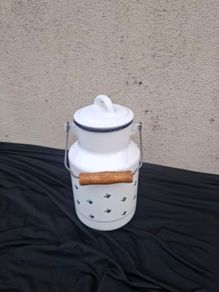 Enamel fridge milk churn postage possible