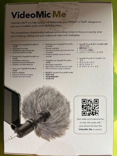 Rode directional microphone for Apple iPhone & iPad