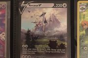 Arceus V full art pokemon card