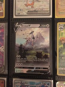 Arceus V full art pokemon card