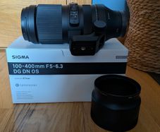 Sigma 100 and 400mm F5 to 6.3 DG DN OS Sony E Mount Full Frame Lens plus TS-111 Tripod Collar