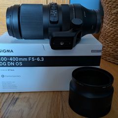 Sigma 100 and 400mm F5 to 6.3 DG DN OS Sony E Mount Full Frame Lens