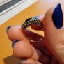 Vintage Garnet ring 9k gold Image 4